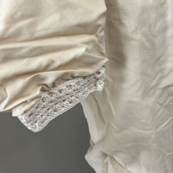 Free People Crochet Trim Full Zip Moto Jacket Large - Picture 5 of 7